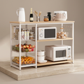 3 Layer Kitchen Storage Iron Rack ( black&white)