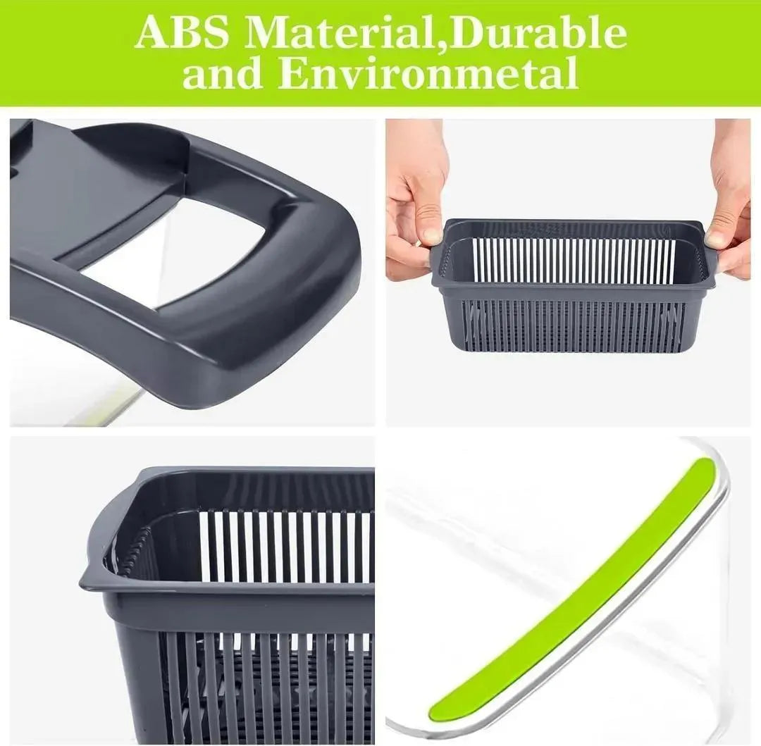 Multicolor Vegetable Cutter With 7- BladesFor Easy Slicing and Dicing